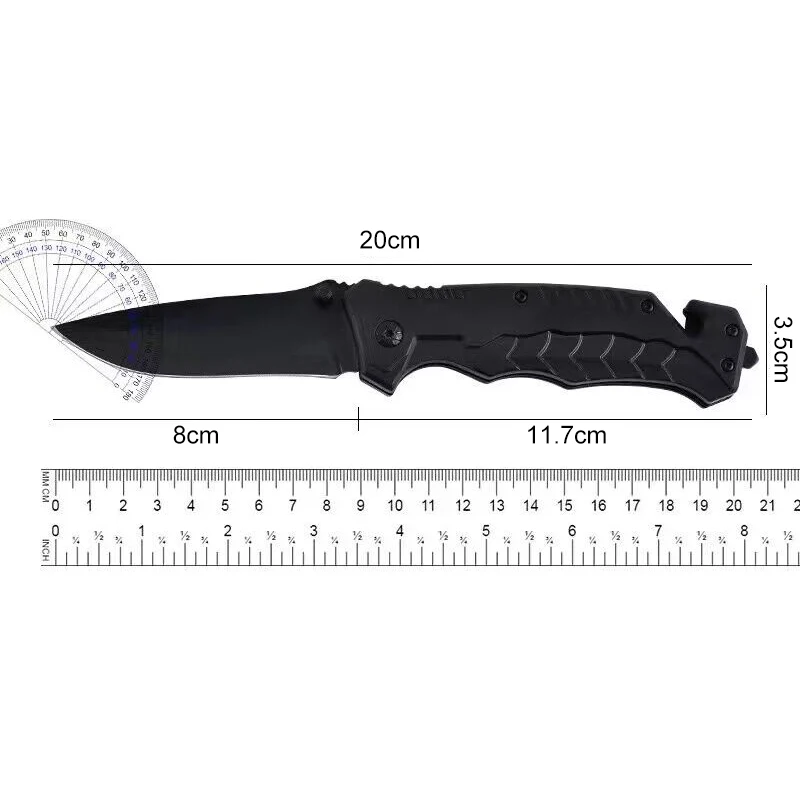 Factory Direct Can Customize logo Stainless Steel Portable Mini Folding Camping Survival Cutter Knife Pocket