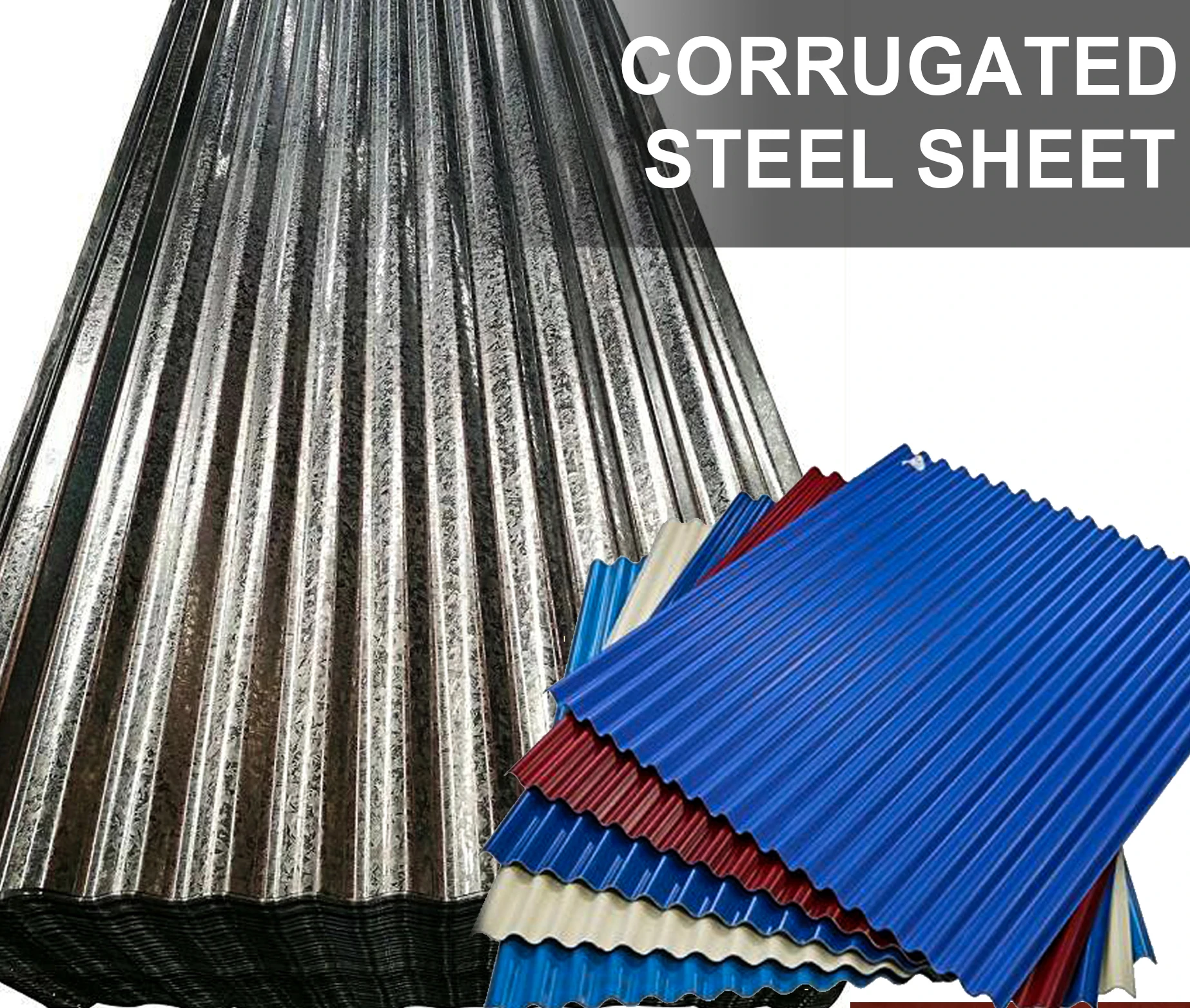 Corrugated Galvalume Roofing Sheets Aluzinc/zincalume - Gl Tile Coil 0. ...