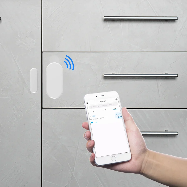 Remote Control Bluetooth Door Sensor with Vibration Alarm – IoT BLE 5.0  Wireless Window Security Solution, 13 Months Battery Life