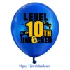 Ballons bleus - 10 pièces - 10ème