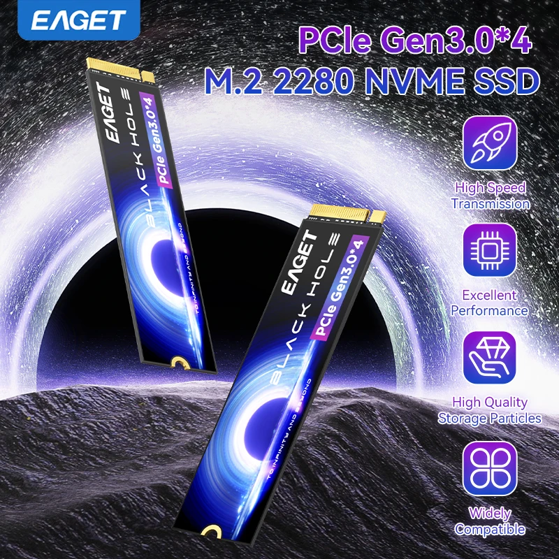 EAGET SP3000 512GB NVMe M.2 2280 SSD PCIe Gen3.0 Internal Hard