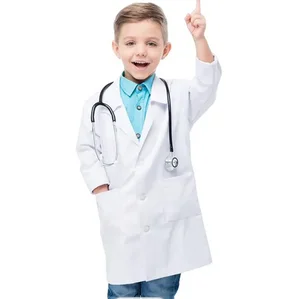 White Kids Children Lab Coats Medical Doctor Lab Coat Hospital Uniform