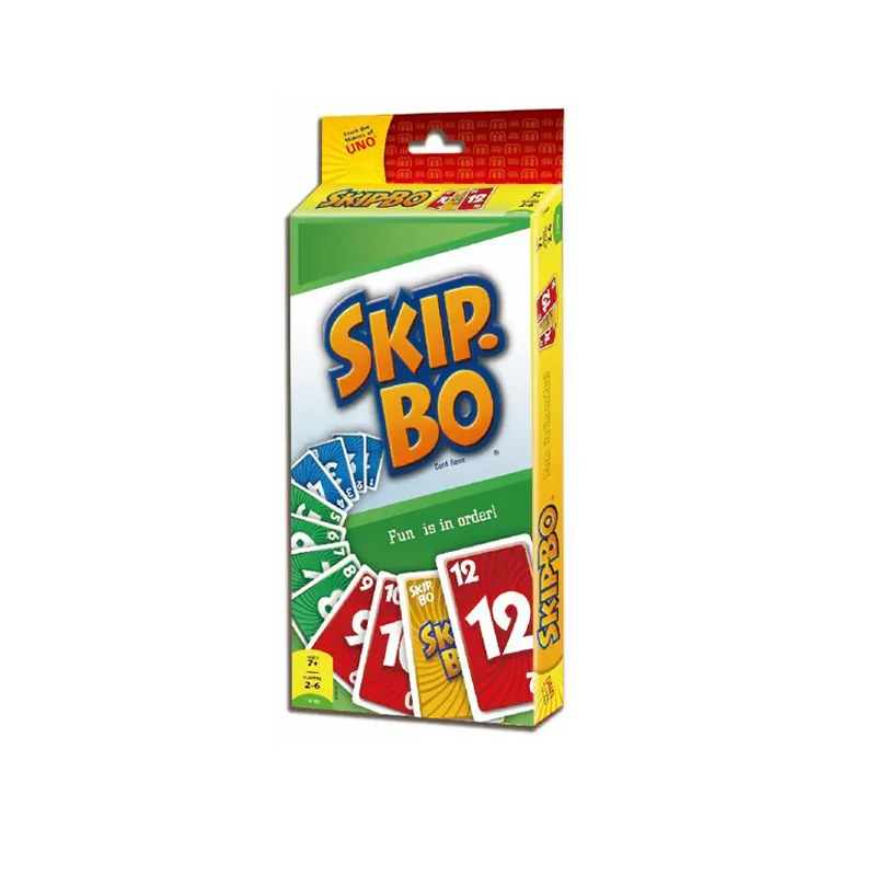 168pcs Classic Unos No Mercy Skip Bo Flip Plus Poker Thickened Paper ...