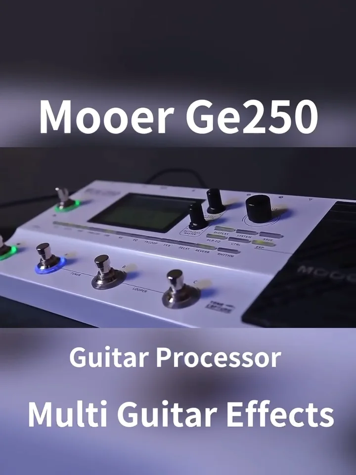 Mooer Ge250/ge250 Amp Modeling Multieffect Pedals Guitar Processor