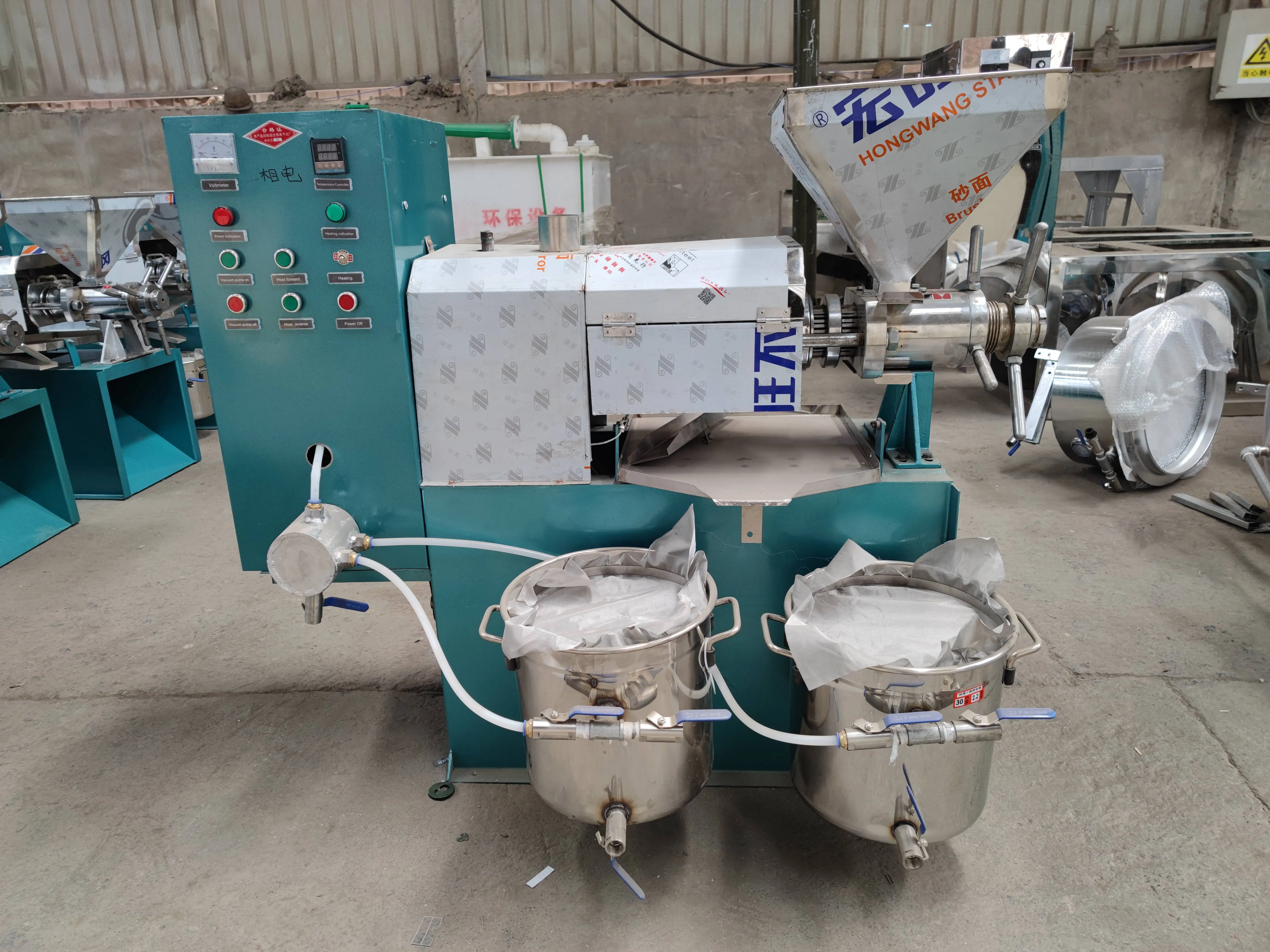 Stainless steel 150kg/h large commercial oil extraction machine screw palm oil press machine
