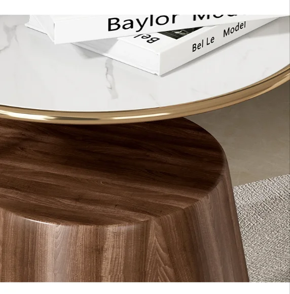 Luxury Marble Sofa Side Table Corner Living Room Sofa End Bedside Table