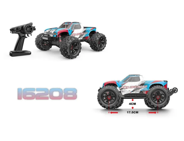 MJX Hyper Go 16208 RC Car - 1/16 Scale, 45KM/H Brushless 4WD Off