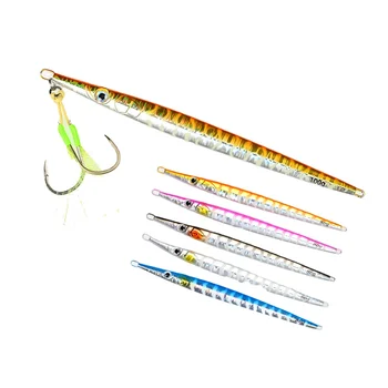 Cross-Border Hot-Selling Fast-Sinking Metal Jig UV Luminous Artificial Hard Bait Sea Fishing Boat Fishing Spanish Mackerel 80g – Metal Jig – view 2