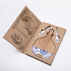 Оптовая продажа, качественная круглая доска для сыра, керамическая доска для сыра и посуда, сланцевая доска для сыра и группа ножей