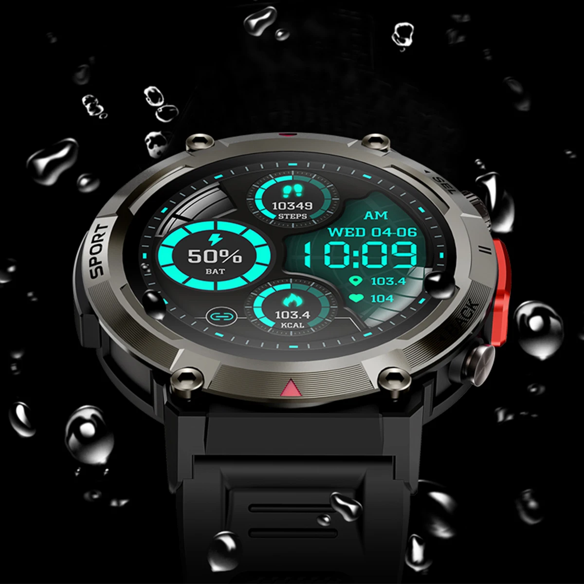 Detak Jantung Smartwatch Cubot C3 DK68 Smart Watch IP67 Waterproof