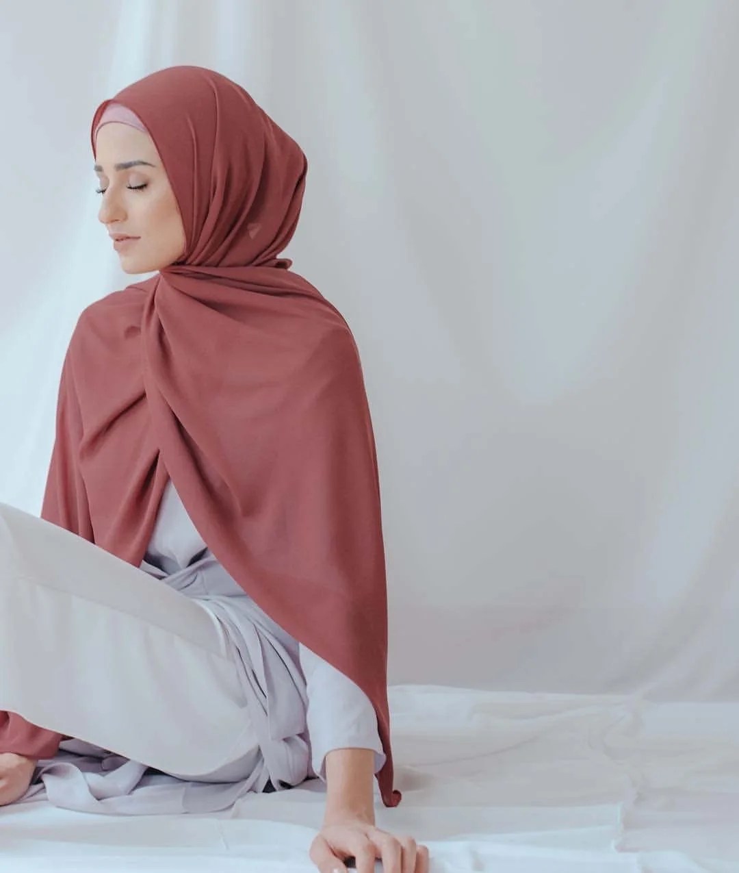 malaysian heavy chiffon hijab
