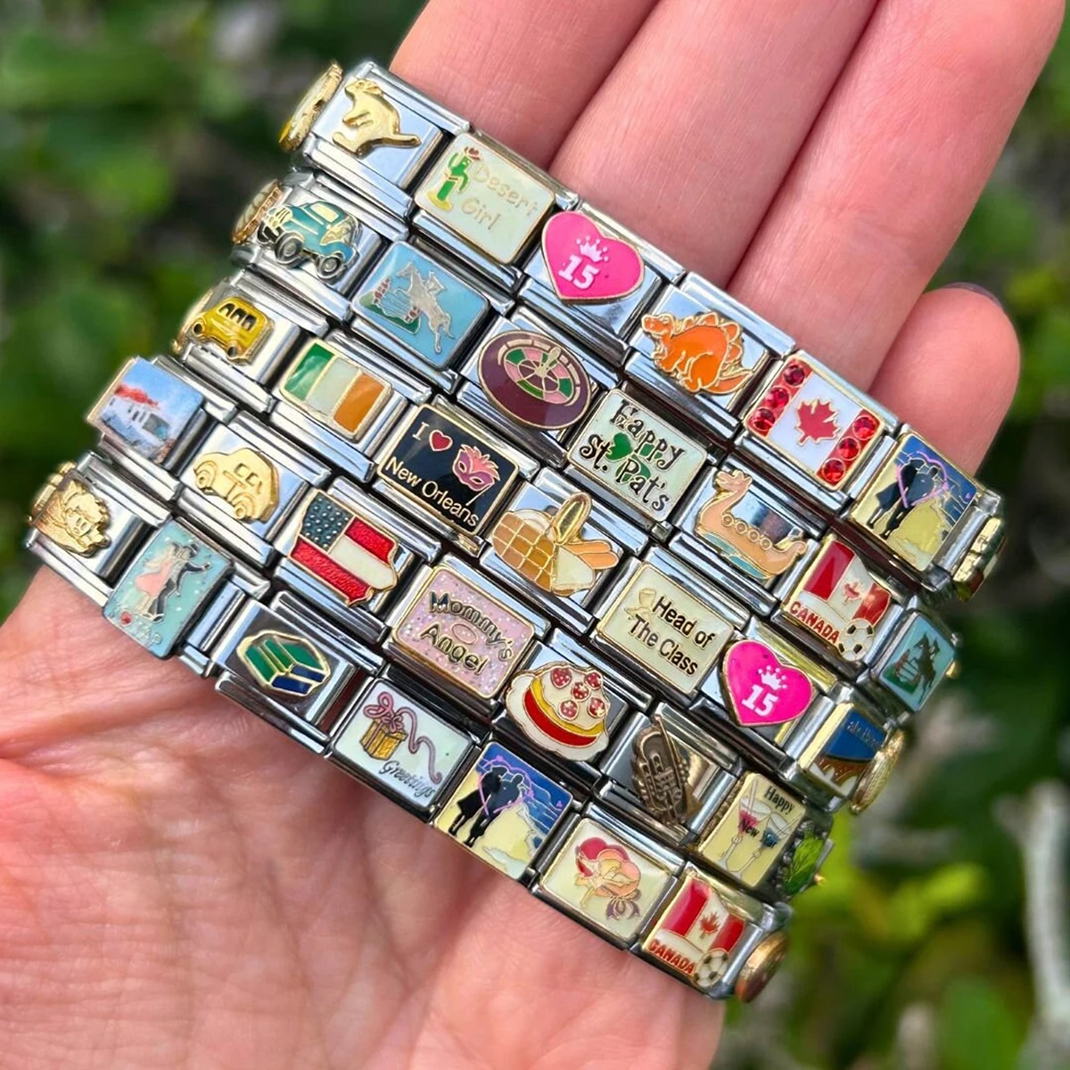 thumbnail image 2 of Tell Your Story One Link At A Time With Italian-made Charm Bracelets, Proudly Sold In Canada. DM For Details Or Follow The #linkinbio 2 of 14