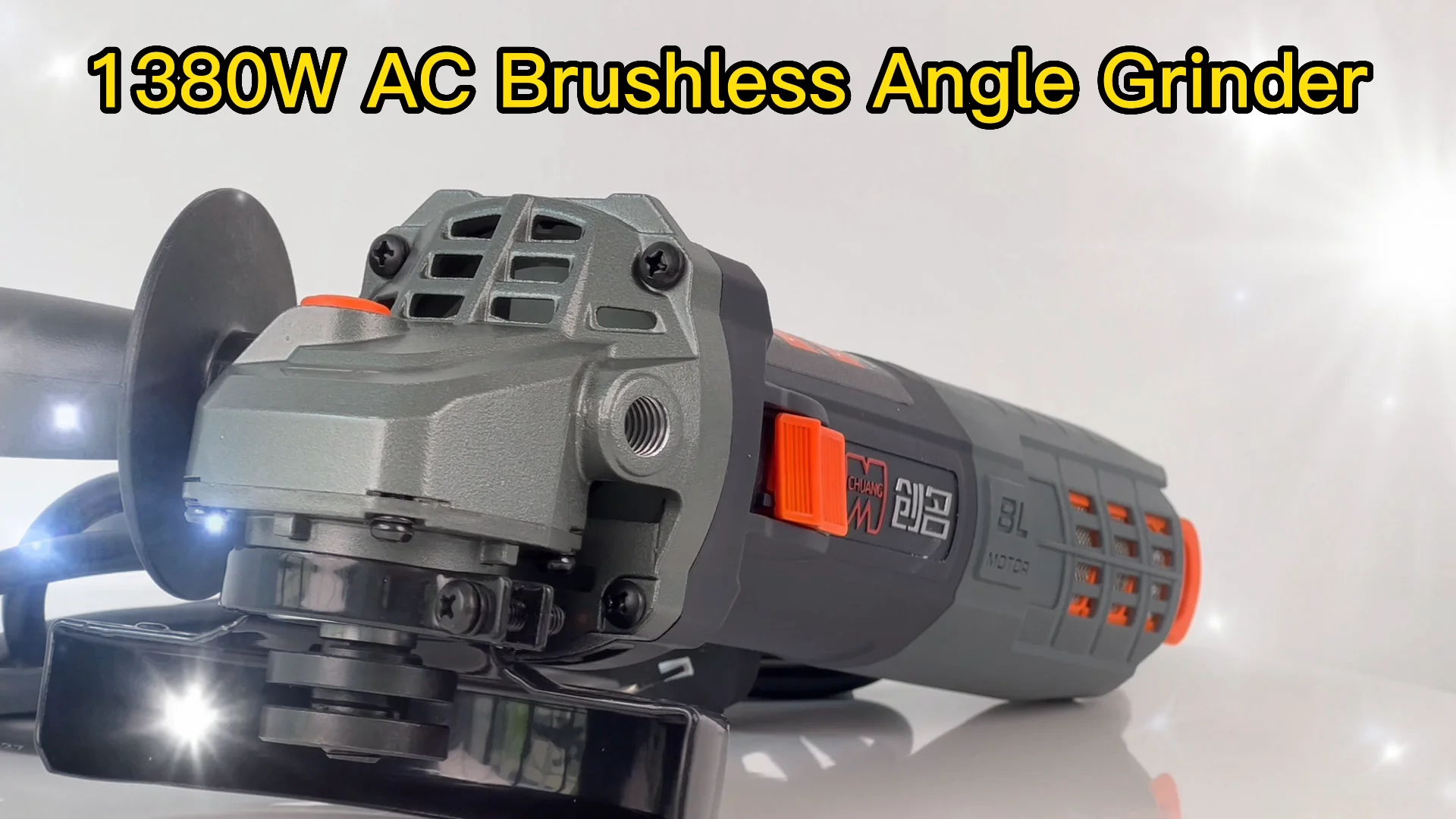 220v Ac Brushless Angle Grinder Heavy Duty 1380w 100mm 4