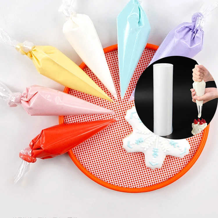 Disposable LDPE Cream Pastry Piping Bag Roll 40 Micron