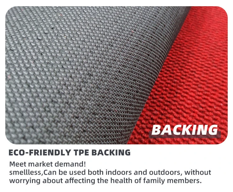 Indoor Outdoor Floor Mat Machine Made Novelty Exercise Nonwoven Super Absorbs TPE Backing Carpet Mat Outdoor Carpet(图4)