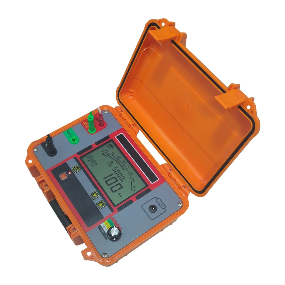 5000V/10000V Digital LCD Insulation Resistance Tester Meter Megameter Non Earth Ground Resistance Tester 10T Ohm Megameter