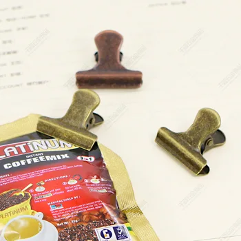 Hot Selling Exquisite Vintage Style Small Clip Coffee Shop Decorative Note Clip Coffee Bag Sealing Clip