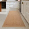 Alfombra de cocina de polipropileno - estampado de piñas marrón