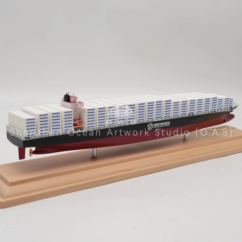 Highly detailed MSK container ship model, professionally designed with Far East route style. Realistic structure, fine painting, and accurate scale restore the real container ship. We are a direct factory with professional production lines, supporting customized logo, color and details. Ideal for shipping gifts, collection, exhibition and business souvenir. Stable quality, fast delivery, accept small and bulk orders, perfect for logistics and shipping enterprises to promote brand image.Amber@vesselmodel.com Tel: +86 18038048785