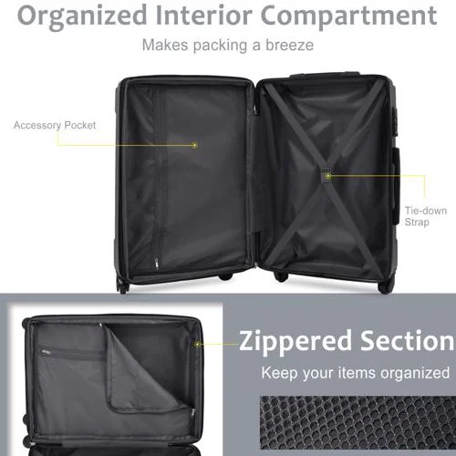 Wholesale Discount 20inch Ravel Bags Wheels Suitcase Zipperless