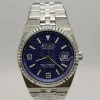 Silver Case+Dark Blue Dial