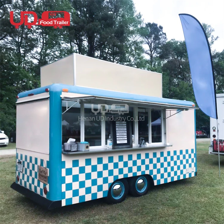 Burger Coffee Van Food Stall Kiosk Street Ice Cream Food Truck