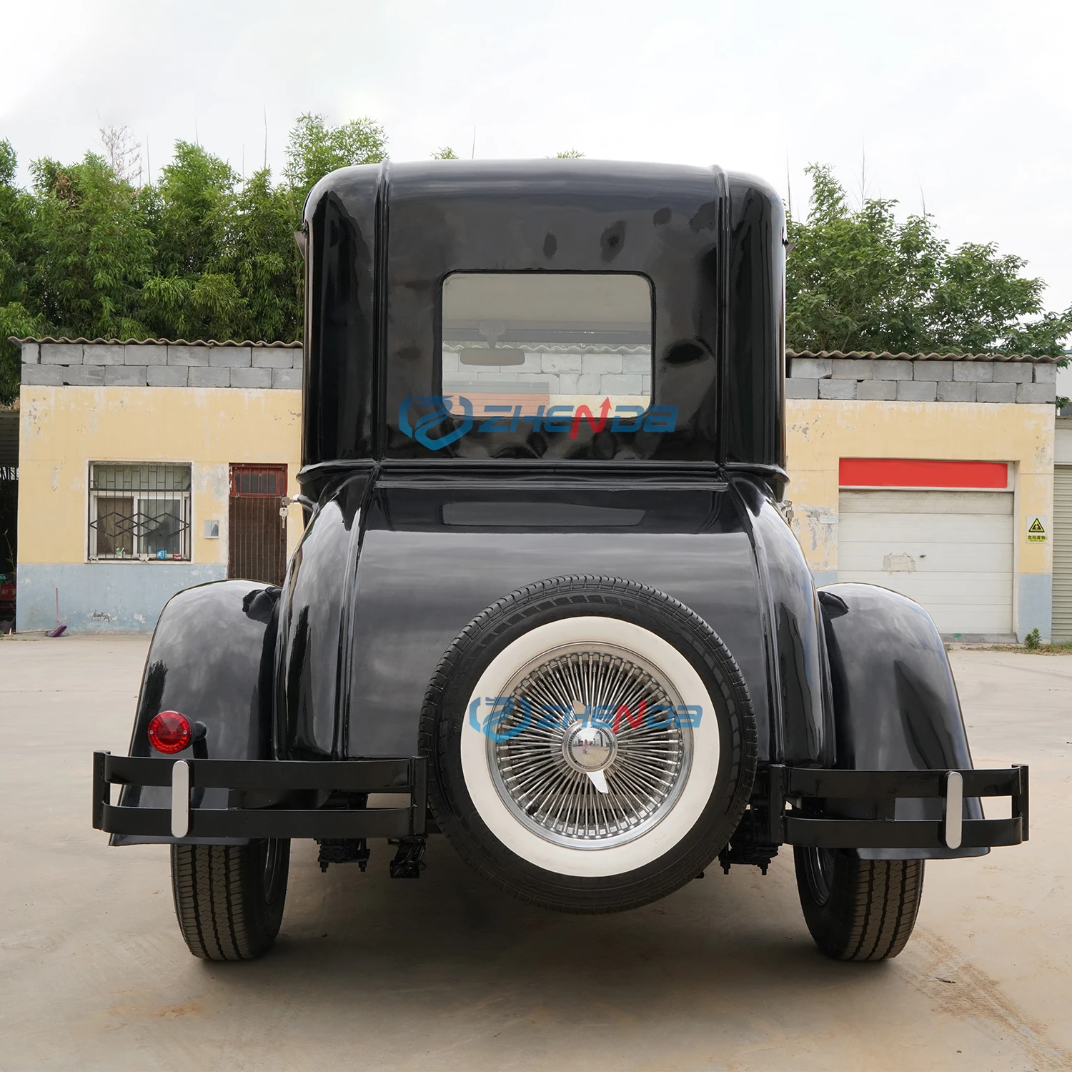 Luxury Black Classic Car Antique Buggy Cool Electric Sightseeing