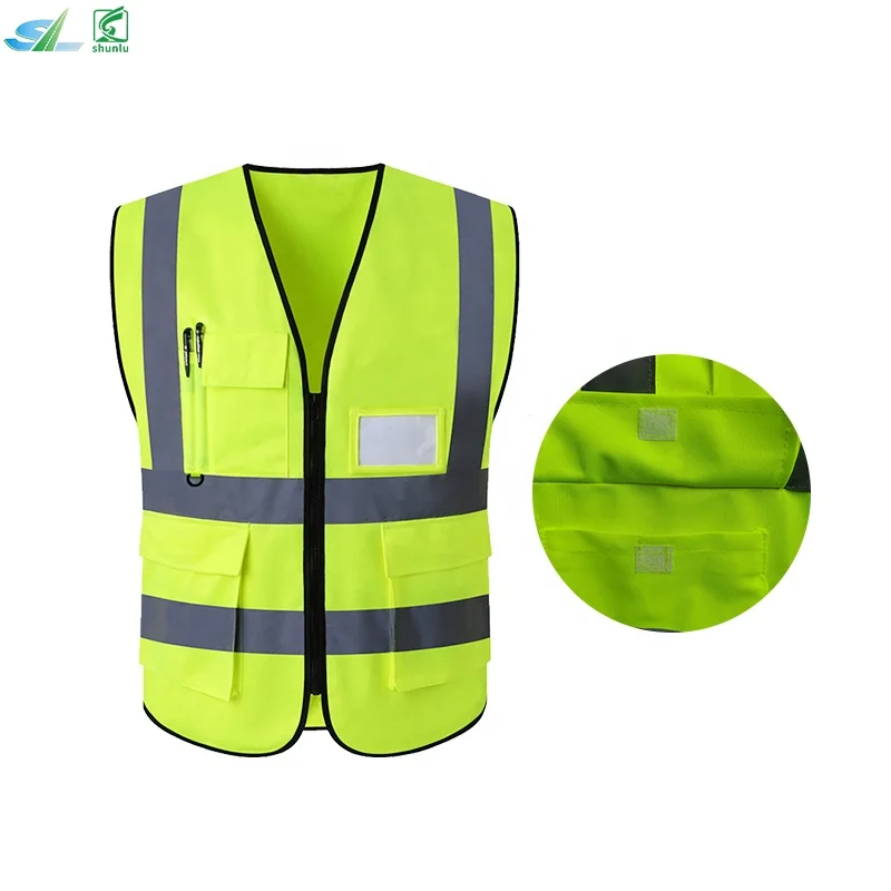 Hi Vis Vest Highly Visible Safety Vest Waiscoat Road Safety Warning Triangle 