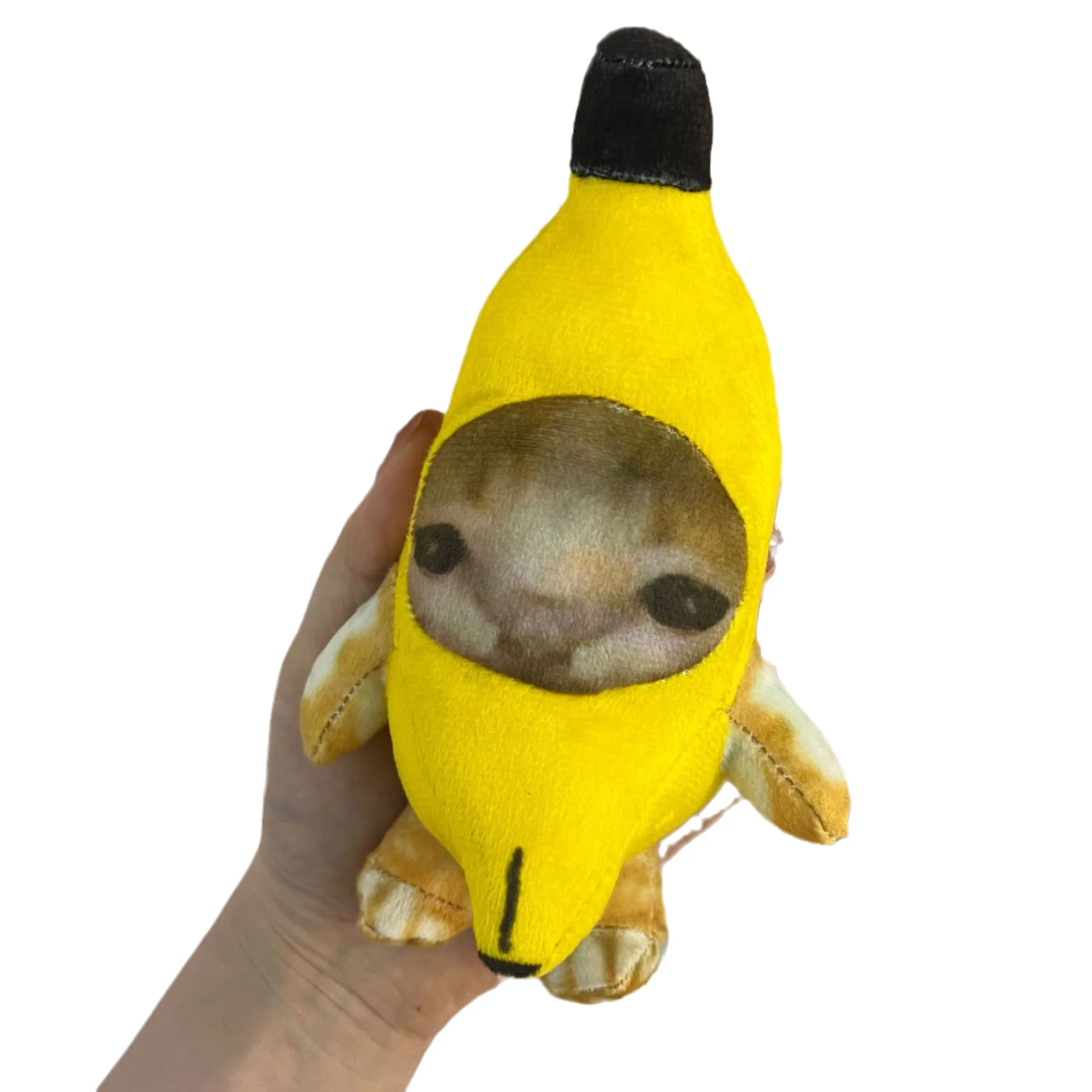 Creative Banana Cat Doll Voice Plush Toys Quirky Vocal Pendant Fun Doll ...