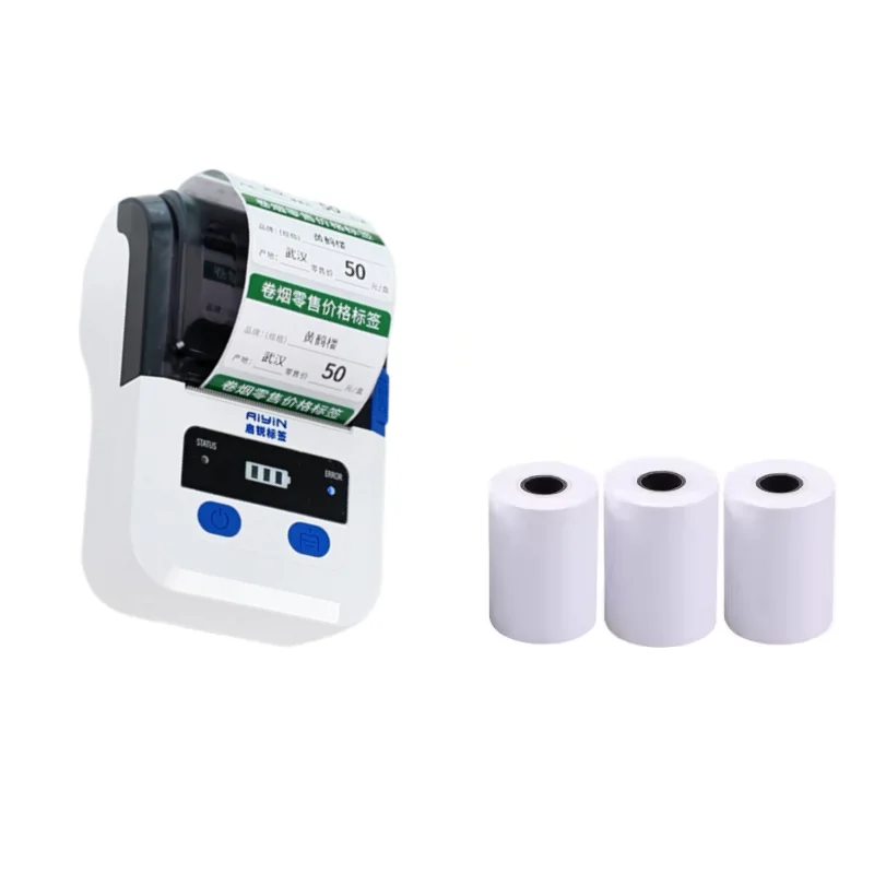 QIRUI&AIYIN 58mm Mini Bluetooth Portable Android Thermal Sticker Printer 2-Inch Mobile Bill Printer with Stock Status