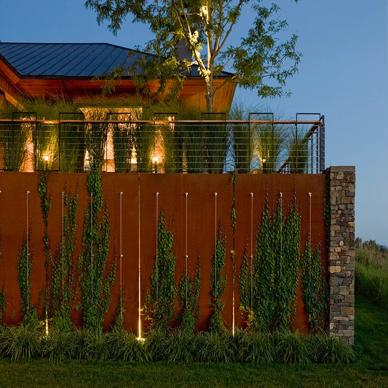 Corten Steel Privacy Screens Screen Steel Fence Garden Metal Screens ...