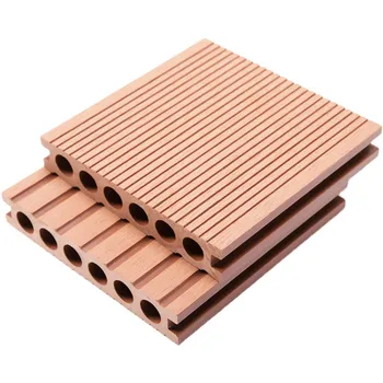 Waterproof Round Hollow Wpc Swimming Pool Decking Co-extrusion Anti-uv Wood Plastic Composite Flooring