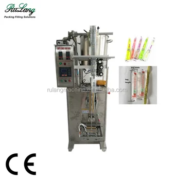 10-100Ml filling single lane ice lolly liquid stick pack packing machine