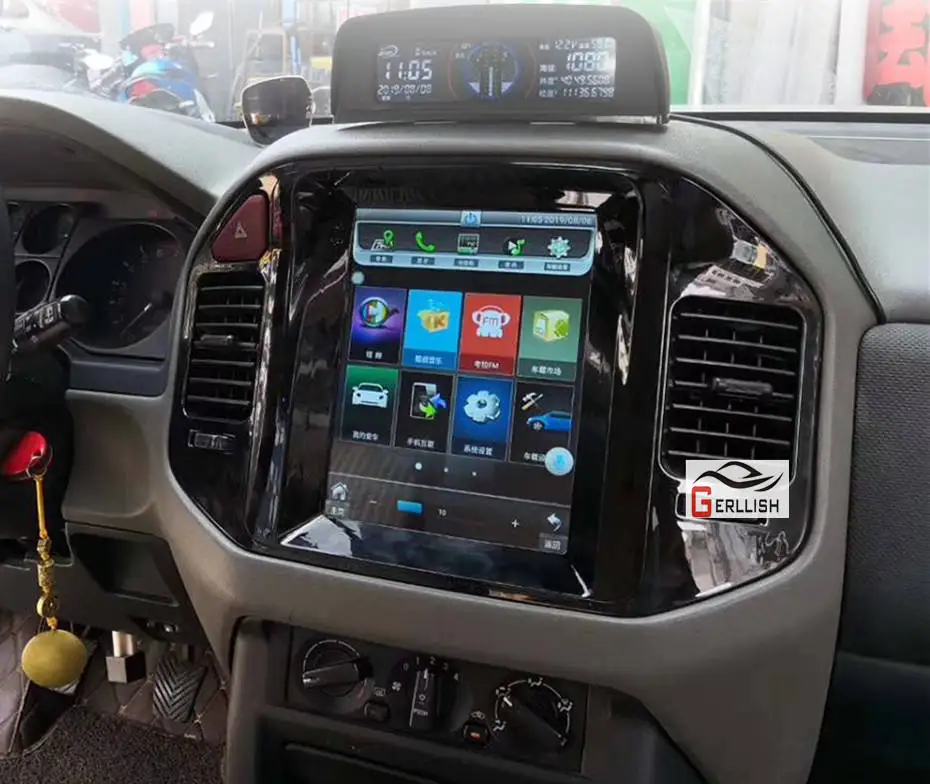 10.4" Tesla Style Android Car Radio Stereo Dvd Player for Mitsubishi Montero Pajero V73 V68 2001-2006 RHD with Gps Carplay