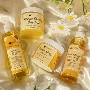 Customized Organic Daily Moisturizing Body Lotion Whitening Aloe Vera Vitamin E Vitamin C Coconuts Mango Scent OEM/ODM Supply