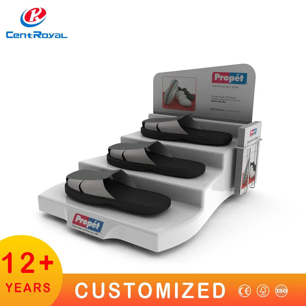 Custom Supermarket Display Rack Shoes Display Multifunction Metal Shoe