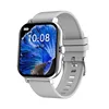 1 silver silicone strap