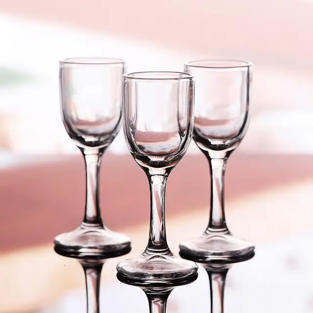 1oz 30ml Mini Clear Wine Shot Glasses for White and Red Wine