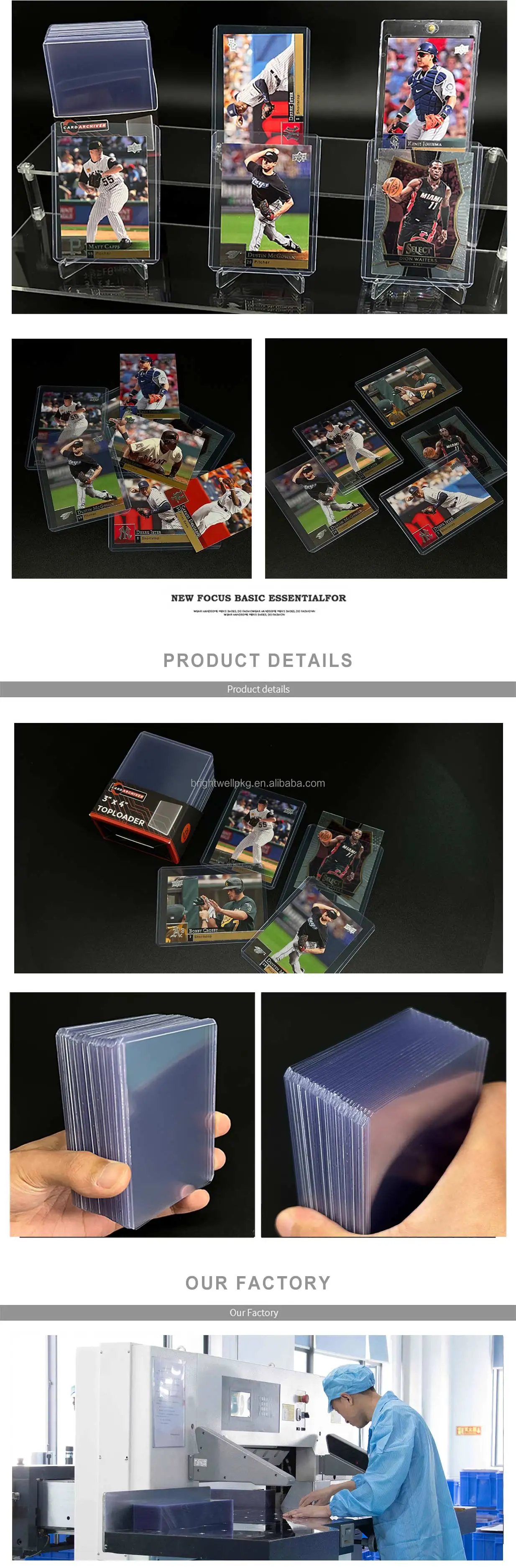 Amazon Hot Sale Trading Card Top Loader Card Holder For Sports Card