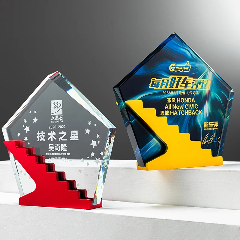 Factory wholesale custom new crystal trophy supplier