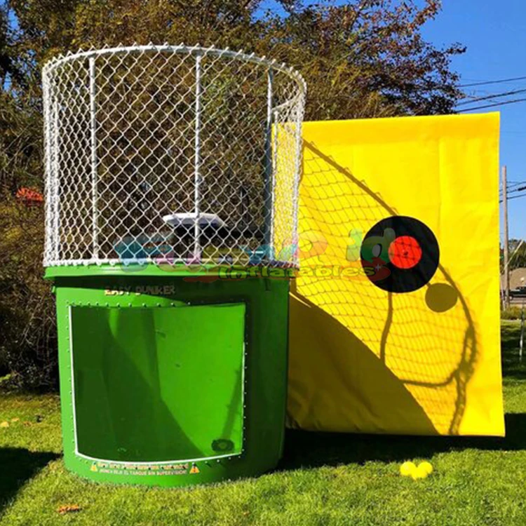 Party Carnival Game Easy Safe Dunker Machine Dunking Booth Inflatable ...