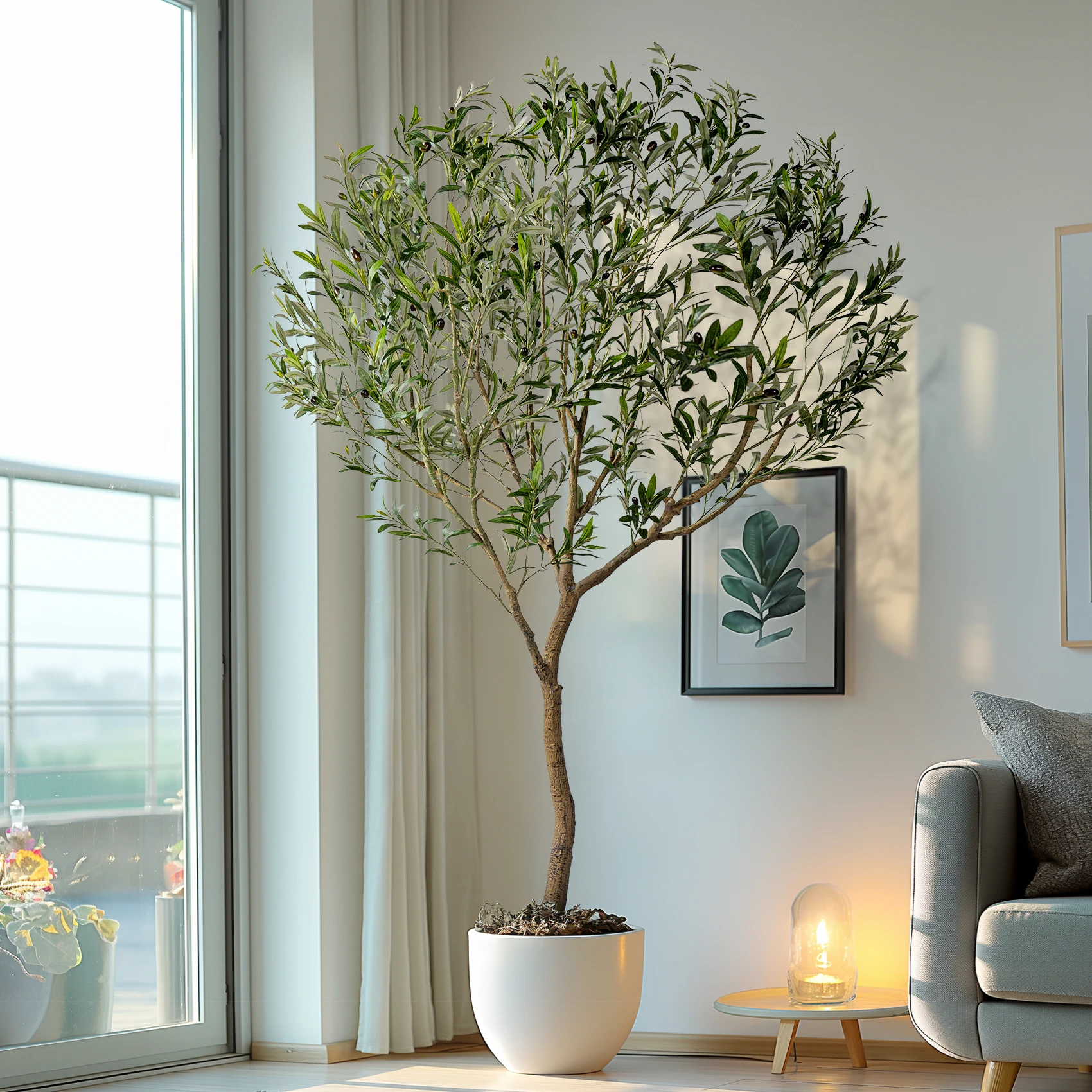 Handgefertigter Groer Knstlicher 2,4m Hoher Immergrner Oliven-Bonsai-Baum  UV-Bestndiger Weihnachtsbaum fr Innen- und Auendekoration Zuhause Seide  Holz Kunststoff| Alibaba.com