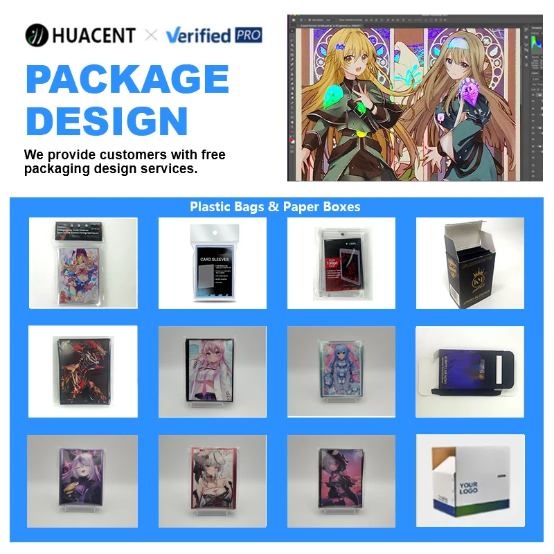 custom printed card sleeves Amazon.com: VEHASAYO Custom Holographic Card Sleeves, Laser Flashing Shiny  Design, Make Your Own Trading Collectible Card Protector, Compatible with  Yugioh & Magic The Gathering – MTG, TCG, OCG : Toys & Games main image 0