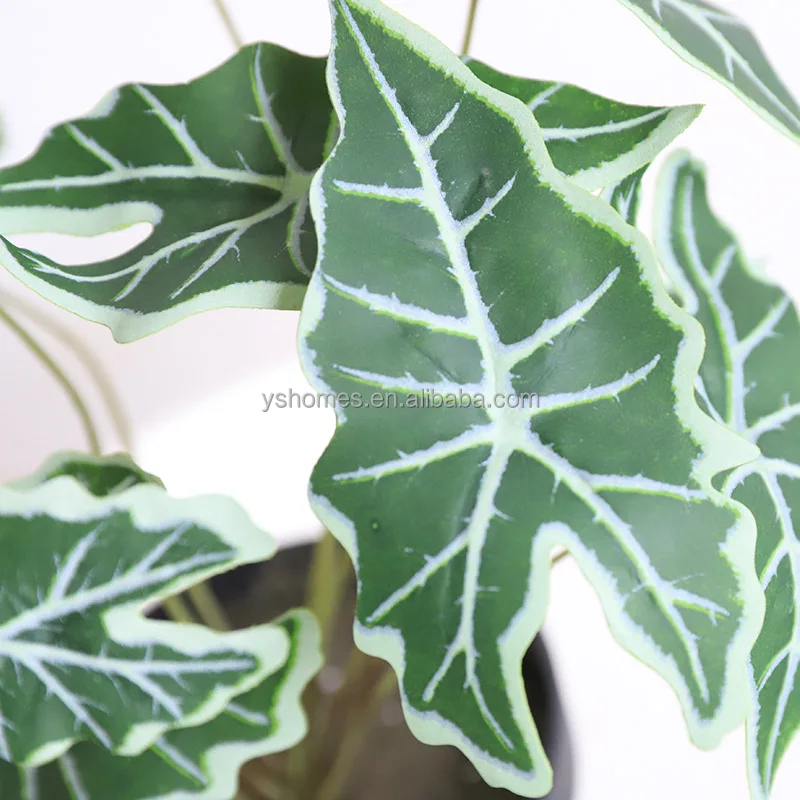 Искусственные листья искусственные бамбука и Таро украшение для дома растение бонсай растения