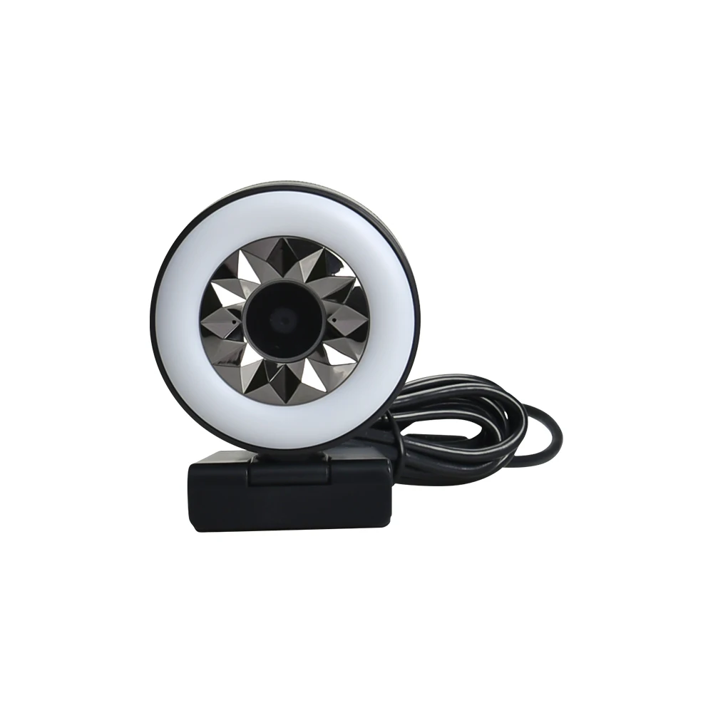 HD Ring Light Web Camera Android TV Box Web Cam 2k Webcams with Microphones for USB Laptop Webcam