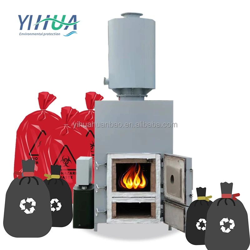 Eco Friendly Portable Home Garbage Laboratory Medical Waste Municipal Refuse Animal Incinerator