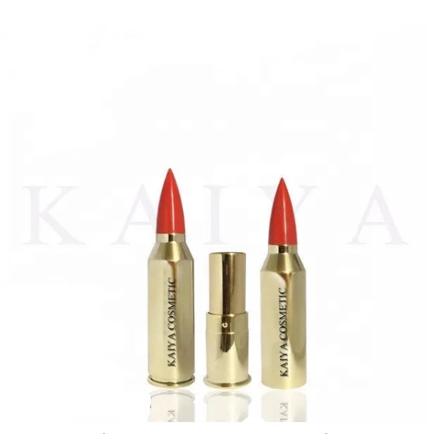 wholesale metallic lipstick cosmetic in bullet shape lipstick case –