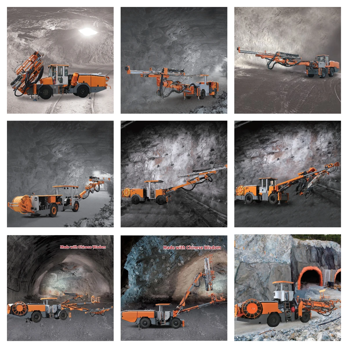 811 Rig 813C Underground Drill Rig Mining Tunnel Machine Underground One-boom ...