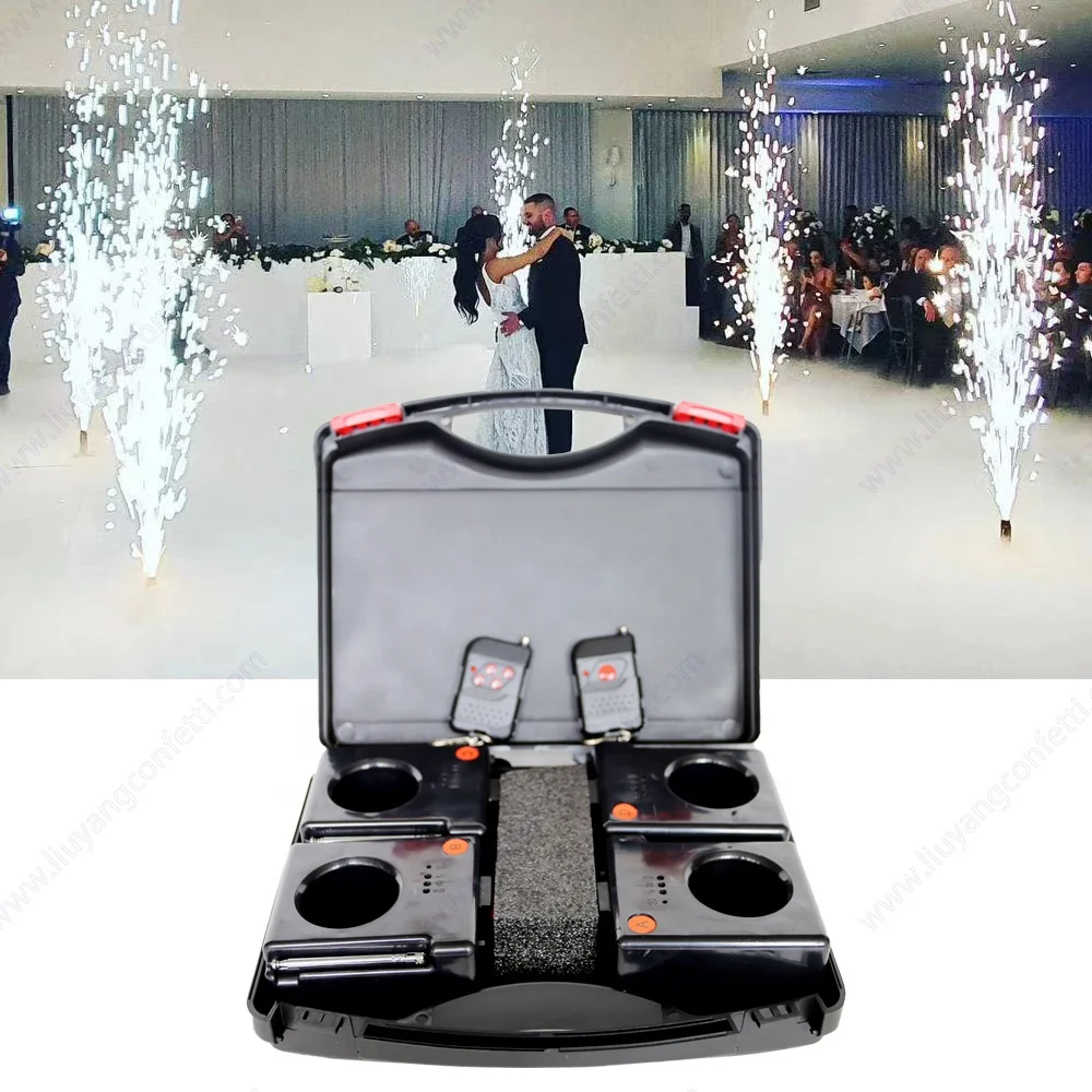 Indoor Effect Wireless Remote Control Fire Stage Fountain Fireworks Pyrotechnics Firing System Cold Pyro Machine for Wedding