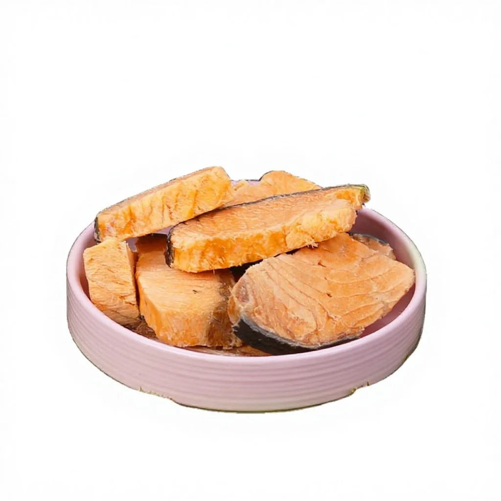 Freeze-Dried Salmon Jerky Safe for Dog Weight Gain Supplement High-Protein Small Breed Made From High Quality Meat supplier